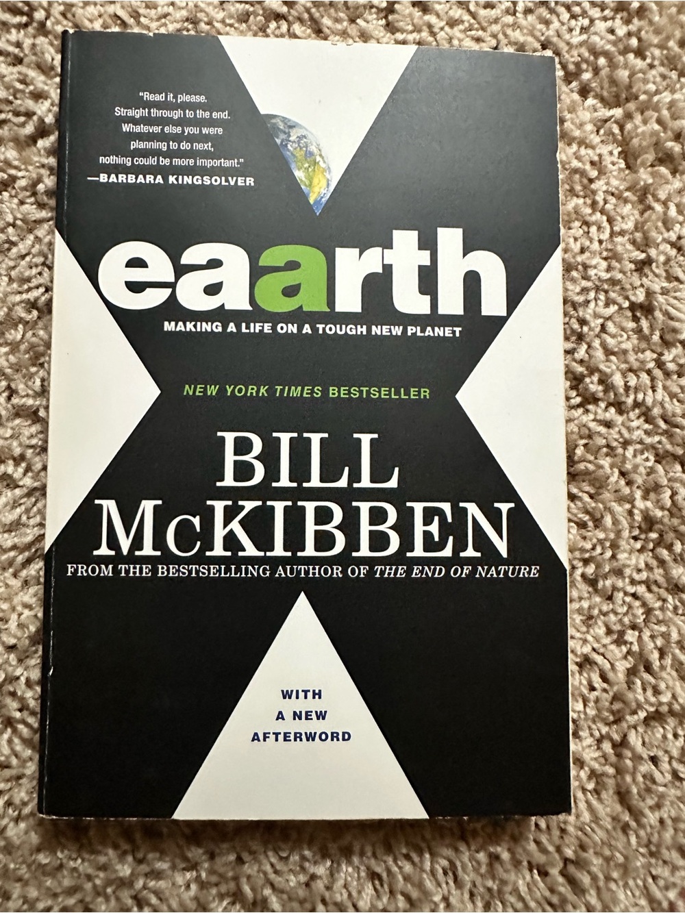 eaaarth by Bill McKibben — Black & White Paperback Book